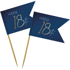 Prikkers Elegant True Blue 18 Jaar - 36 stuks Prikkers Elegant True Blue 18 Jaar - 36 stuks